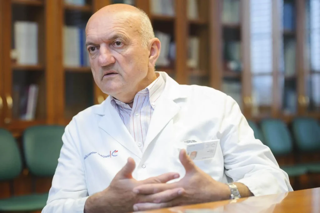 Doktor Ivan Ferkolj med intervjujem